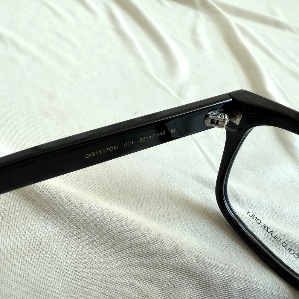 Gucci GG1117ON Optical Frames - Black Rectangular, Made in Italy